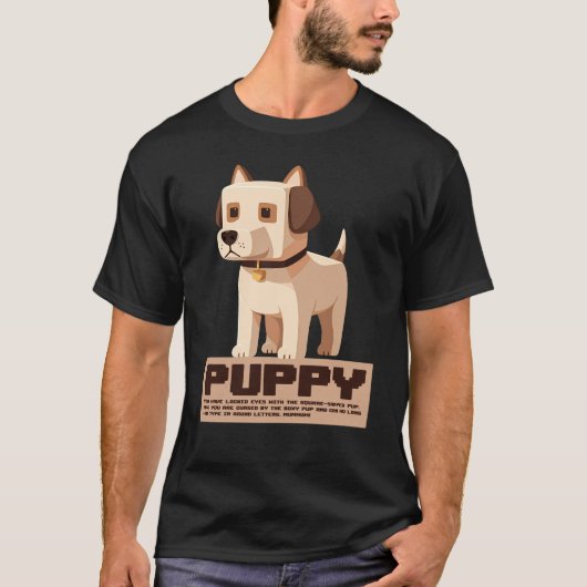 Box Pup Curse: de Koreaanse Square Dog Challenge T-shirt (Voorkant)