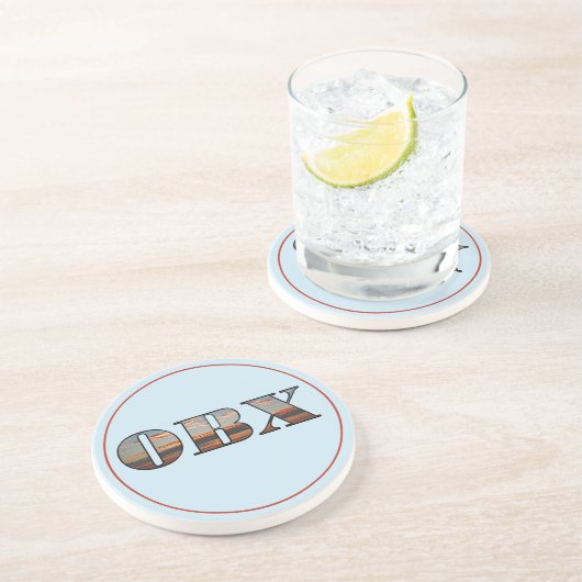 BOX Sunrise Tekst Zandsteen Onderzetter (Zijkant)