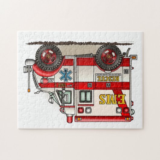 Box Truck Ambulance Legpuzzel (Horizontaal)