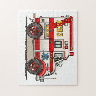 Box Truck Ambulance Legpuzzel