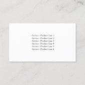 Box Truck Haulage Zwart Visitekaartje (Achterkant)