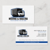 Box Truck Moving & Delivery & Junk Haul Service Visitekaartje (Voorkant / Achterkant)