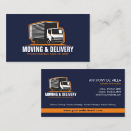 Box Truck Moving & Delivery Service Company Visitekaartje