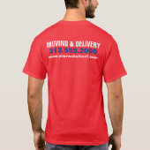 Box Truck Moving Hauling Delivery Service Company T-shirt (Achterkant)