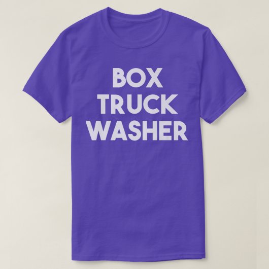 Box Truck Washer T-shirt (Design voorkant)