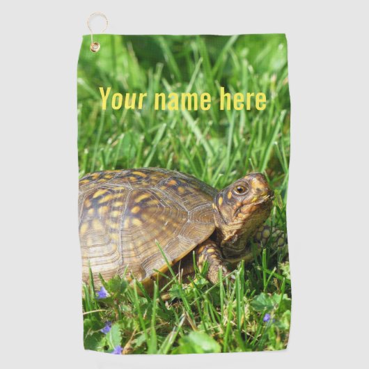 Box Turtle Golfhanddoek (Voorkant)