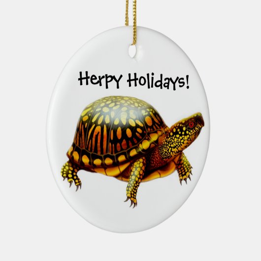  box Turtle Holiday Ornament (Rechts)
