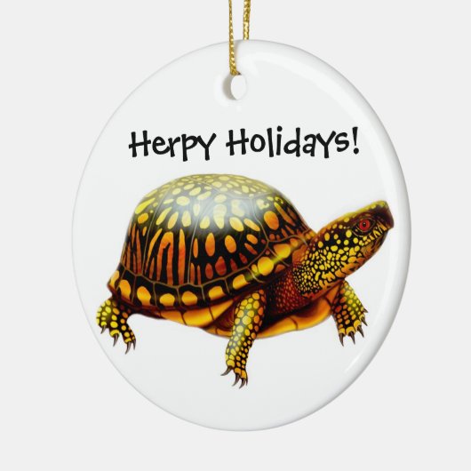  box Turtle Holiday Ornament (Links)