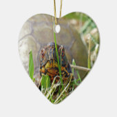 Box Turtle Keramisch Ornament (Links)