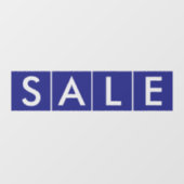 Box Verkoop Blauw Raamsticker (Vel)