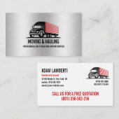 BOX VRACHTWAGEN VERPLAATSEN EN TRANSPORTEREN PROFE VISITEKAARTJE (Voorkant / Achterkant)