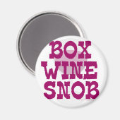 Box Wine Snob Magneet (Voorkant / Achterkant)