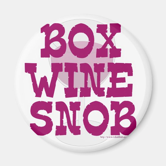Box Wine Snob Magneet (Voorkant)