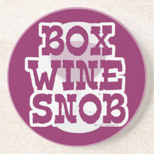 Box Wine Snob Zandsteen Onderzetter