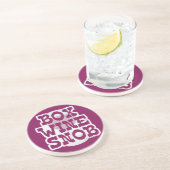 Box Wine Snob Zandsteen Onderzetter (Zijkant)