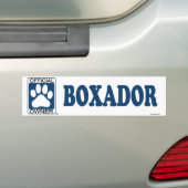 Boxador Blue Bumpersticker (Op auto)