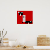 Boxcar Modern Art Poster Print (Keuken)