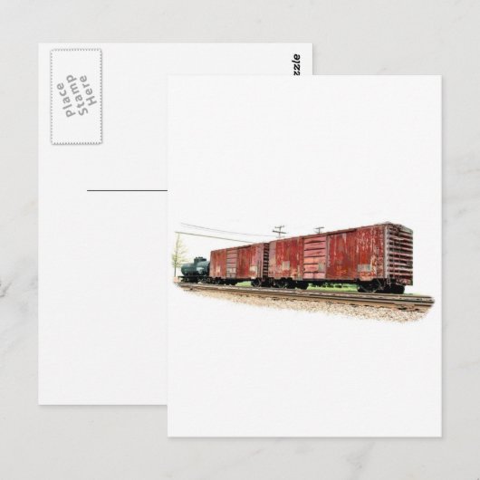 Boxcars Briefkaart (Voorkant / Achterkant)