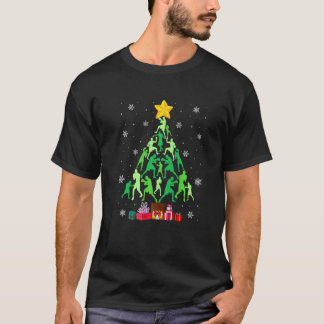 Boxe kerstboom Funny Sports Lover Xmas Paja T-shirt
