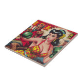  Boxe Meisje Tegeltje (Zijkant)