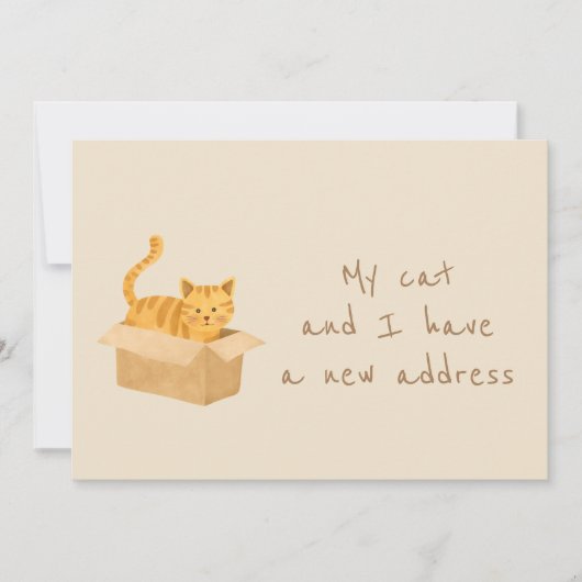 Boxed & begrensde kat verplaatsen aankondiging (Voorkant)