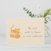 Boxed & begrensde kat verplaatsen aankondiging (Staand voorkant)