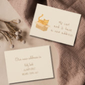 Boxed & begrensde kat verplaatsen aankondiging