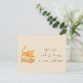 Boxed & Bounded Cat | Verhuizen naar huis Briefkaart (Staand voorkant)