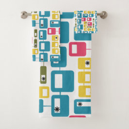 Boxed in bad handdoek