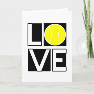 Boxed LOVE Tennis-kaart Bedankkaart