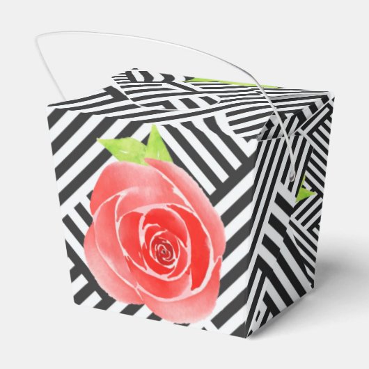 Boxed Stripes Waterverf Rozen Derby Uit Bedankdoosjes (Achterkant)