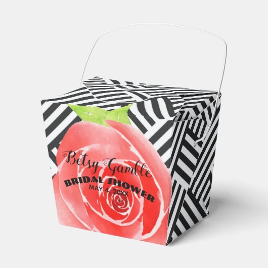 Boxed Stripes Waterverf Rozen Derby Uit Bedankdoosjes (Voorkant Zijde)