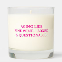 Boxed Wine Candle - Hilarisch Verjaardagscadeau.