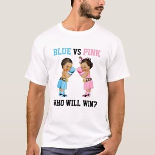 Boxen Baby Jongen Meisje Geslacht Onthulling Blauw T-shirt