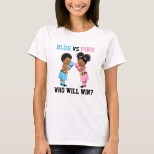 Boxen Baby Jongen Meisje Geslacht Reveal Blauw of  T-shirt