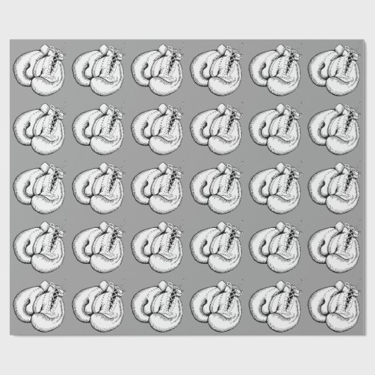  BOXEN GLOVES PATROON Wrapping Paper Cadeaupapier (Vlak)