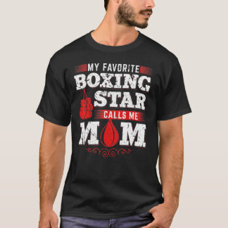 Boxen mijn favoriete Boxing Star roept me mama op T-shirt