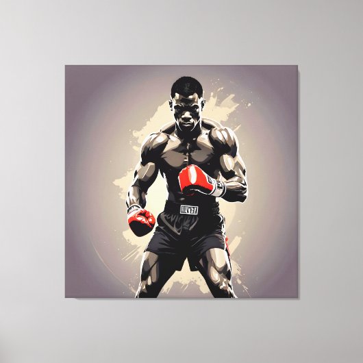 Boxer1 Canvas Afdruk (Voorkant)
