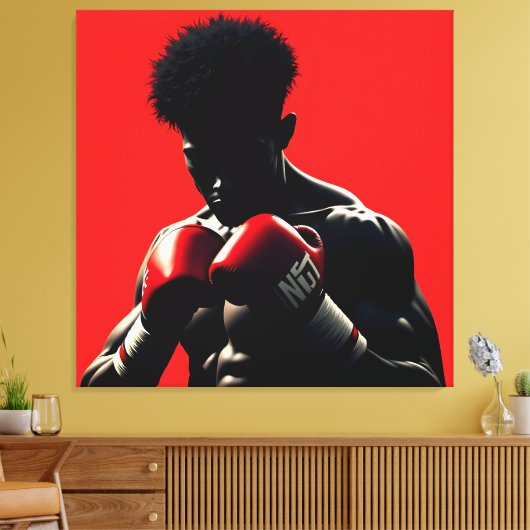 Boxer2 Canvas Afdruk (Insitu (Woonkamer))