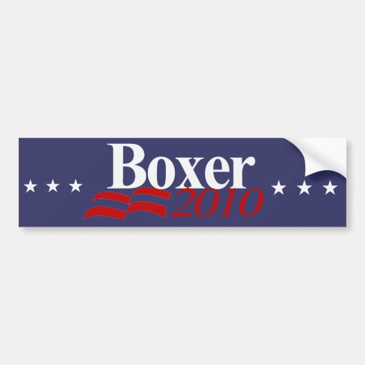 Boxer 2010 bumpersticker (Voorkant)