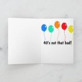 Boxer 40th Birthday Kaart (Binnen)