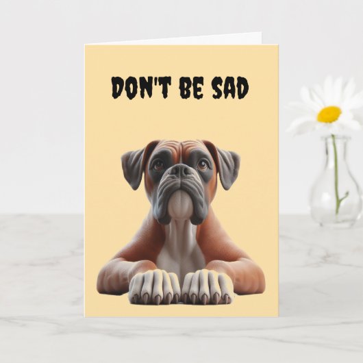 Boxer 40th Birthday Kaart (Kleine Plant)