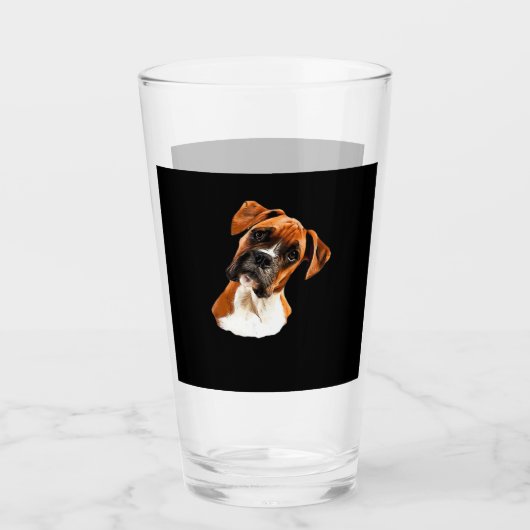 Boxer A Beautiful Boxer Head Tilt Classic T-Shirt Glas (Voorkant)
