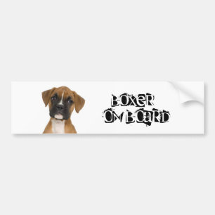 Boxer aan boord bumpersticker