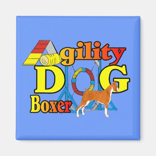 Boxer Agility Magneet (Voorkant)