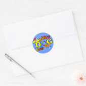 Boxer Agility Ronde Sticker (Envelop)