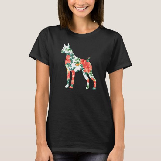 Boxer Aloha Hawaiaanse Hond T-shirt (Voorkant)