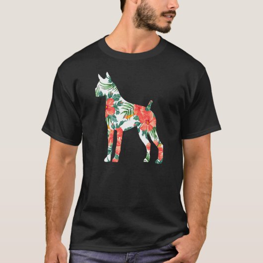 Boxer Aloha Hawaiaanse Hond T-shirt (Voorkant)