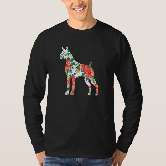 Boxer Aloha Hawaiian Dog T-shirt (Voorkant)