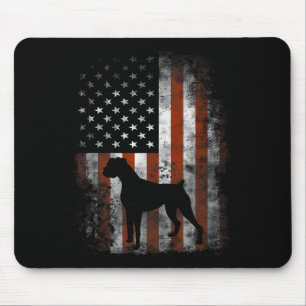 Boxer American Flag Shirt USA 4 juli Hondencadeau Muismat